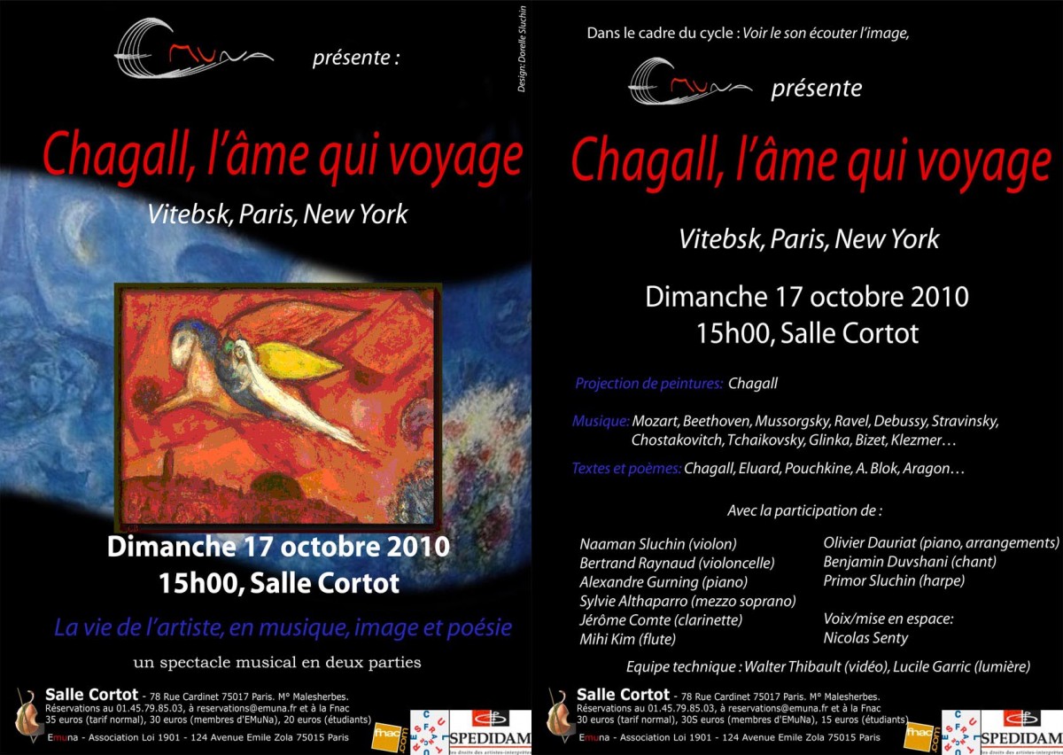 Flyer Concert Chagall